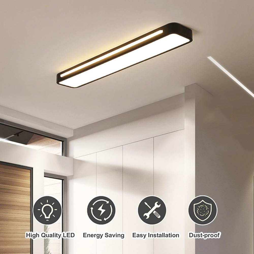 LED Ceiling Light Fixture, Modern Ceiling Lamp for Living Room