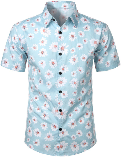Hawaiian Shirt for Men, Tropical Aloha Shirt for Vacation