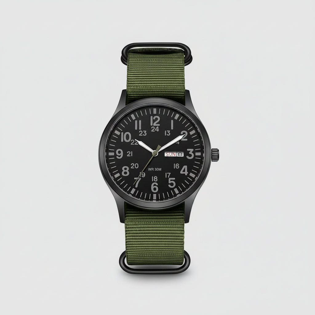 Mens Watches, Water Resistant Outdoor Watch with Clear Dial