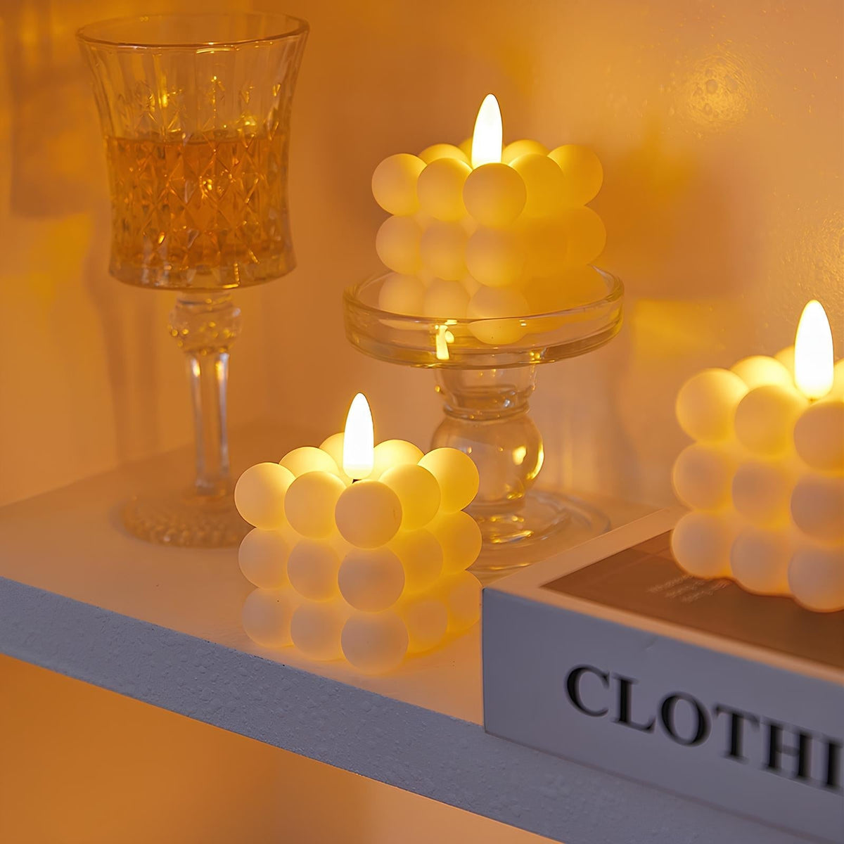 Flameless Candles with Flicker, LED Pillar Candles Battery Operated – image 4