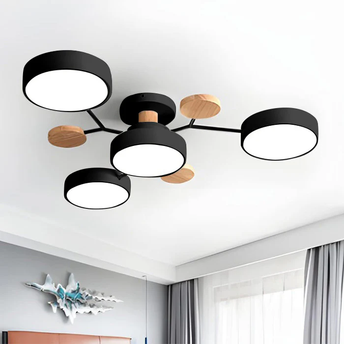 Flush Mount Ceiling Lamp, Modern LED Ceiling Light Fixture for Living Room and Bedroom – image 29