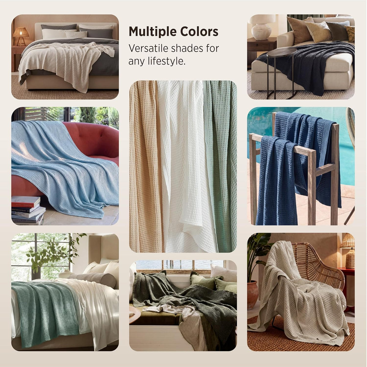 Cotton Throw Blanket, Lightweight Queen Size Blanket – image 6