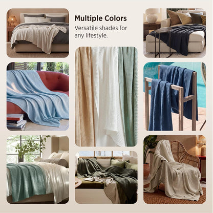 Cotton Throw Blanket, Lightweight Queen Size Blanket – image 6