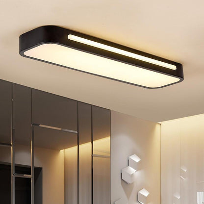 LED Ceiling Light Fixture, Modern Ceiling Lamp for Living Room, Hallway Light Fixture with Remote Control Dimming Option