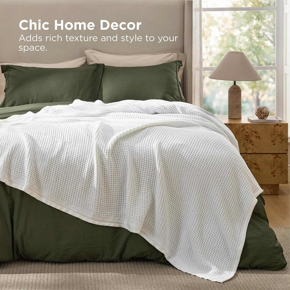 Cotton Throw Blanket, Lightweight Queen Size Blanket – image 4