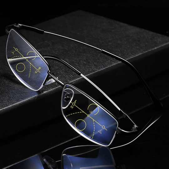 Progressive Eyeglasses, Multifocal Reading Glasses with Progressive Lenses, Anti Glare Glasses for Driving and Screens