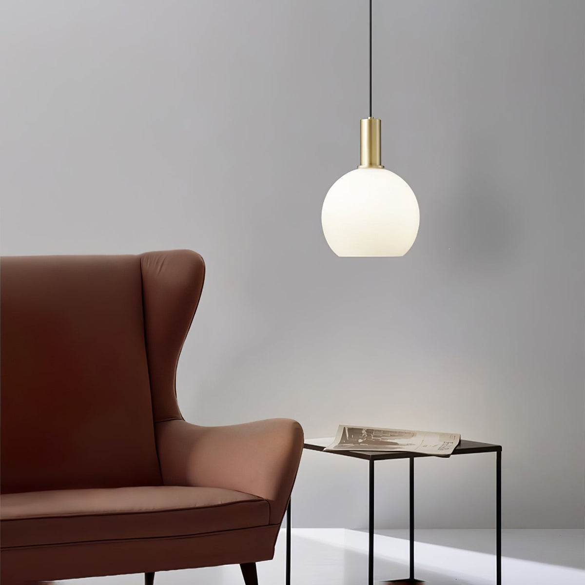 Glass Pendant Light, Hanging Light for Dining Room and Living Room – image 5