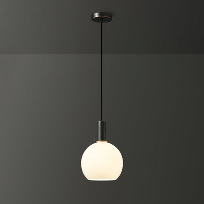 Glass Pendant Light, Modern Pendant Lamp with Brass Body – image 25