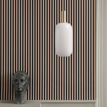 Glass Pendant Light, Modern Pendant Lamp with Brass Body – image 28