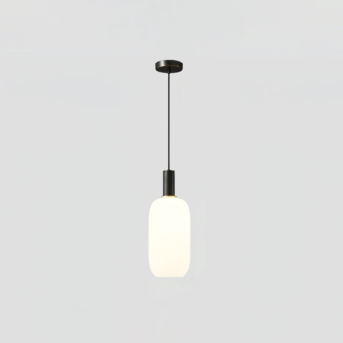 Glass Pendant Light, Modern Pendant Lamp with Brass Body – image 43