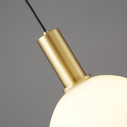 Glass Pendant Light, Modern Pendant Lamp with Brass Body – image 34