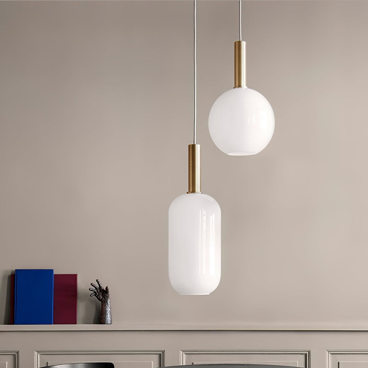 Glass Pendant Light, Hanging Light for Dining Room and Living Room – image 35