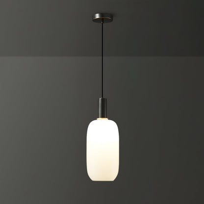 Glass Pendant Light, Modern Pendant Lamp with Brass Body – image 37