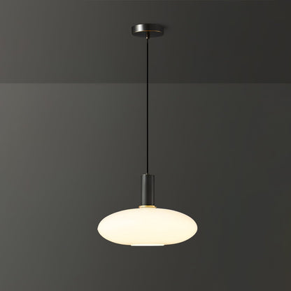 Glass Pendant Light, Modern Pendant Lamp with Brass Body – image 13