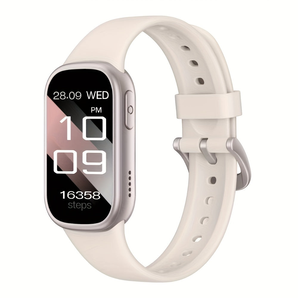 Smart Watch with Fast Charging, Long Battery Life Smartwatch for iOS, Waterproof Watch for Swimming with Silicone Strap