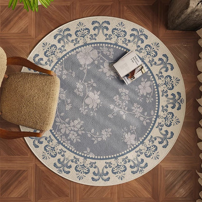 Round Beige Japandi Rug 30