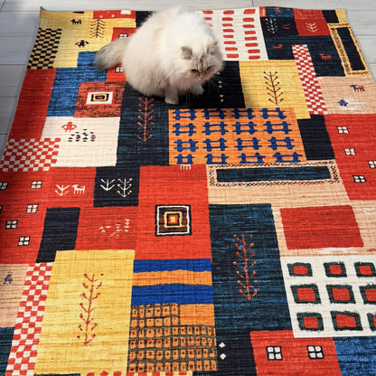 Abstract Multicolour Art Rug 14