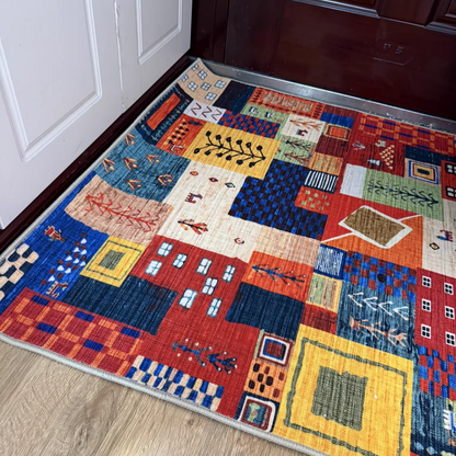 Abstract Multicolour Art Rug 13
