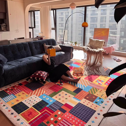 Abstract Multicolour Art Rug 16