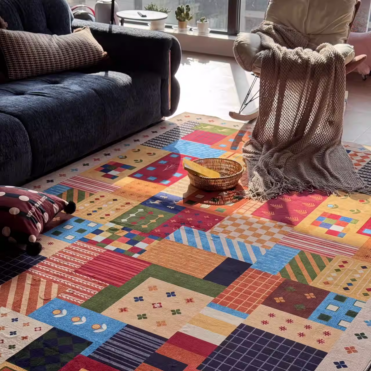 Abstract Multicolour Art Rug 15