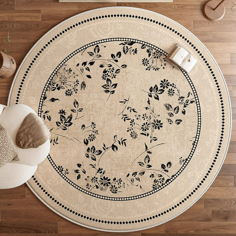 Round Medallion Loop-Pile Rug 18