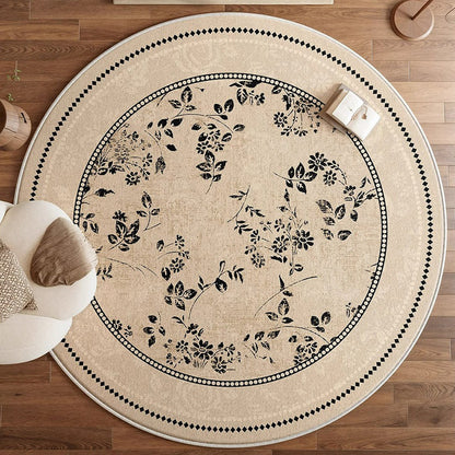 Round Medallion Loop-Pile Rug 18