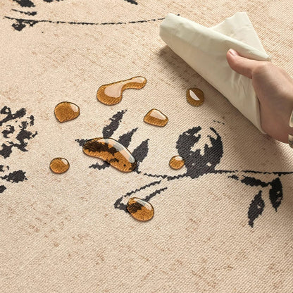 Round Medallion Loop-Pile Rug 11