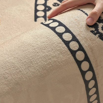Round Medallion Loop-Pile Rug 8