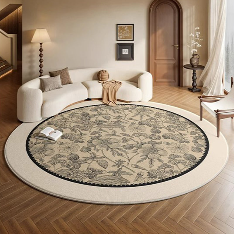 Round Medallion Loop-Pile Rug 20