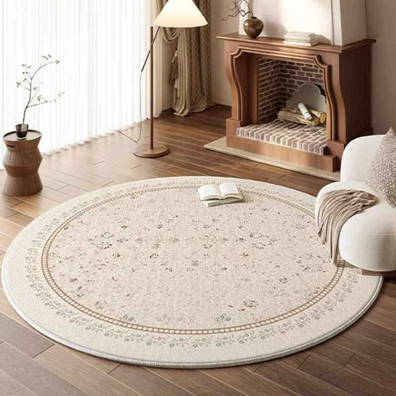 Round Medallion Loop-Pile Rug 21