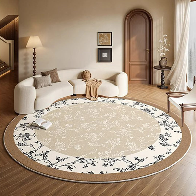Round Medallion Loop-Pile Rug 22
