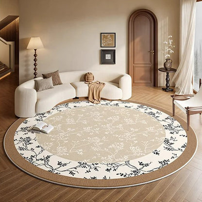 Round Medallion Loop-Pile Rug 22