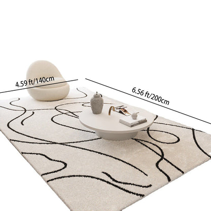 Japandi Faux Cashmere Area Rug 4
