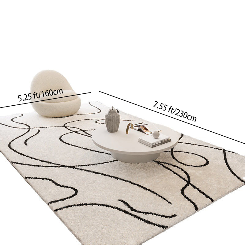 Japandi Faux Cashmere Area Rug 5