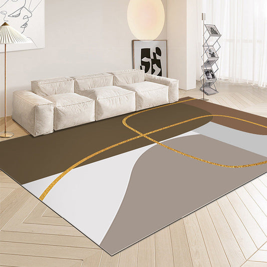 Japandi Faux Cashmere Area Rug 1