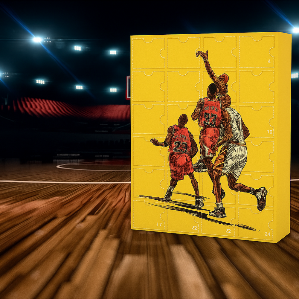 Basketball Advent Calendar, Christmas Advent Calendar for Kids with 24 Mini Figures