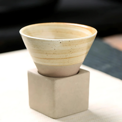 Coffee Cups with Holder, Dishwasher Safe Cup Set for Coffee and Tea