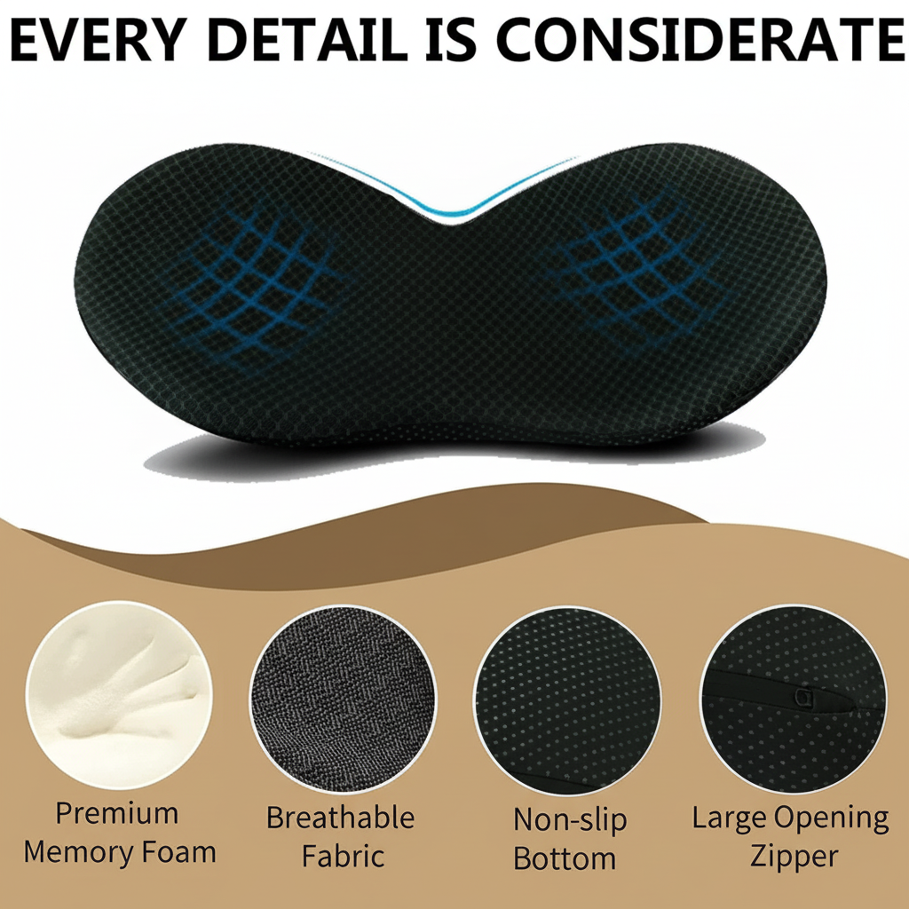 Adult Booster Seat with Posture Support, Car Seat Cushion for Driving – image 7