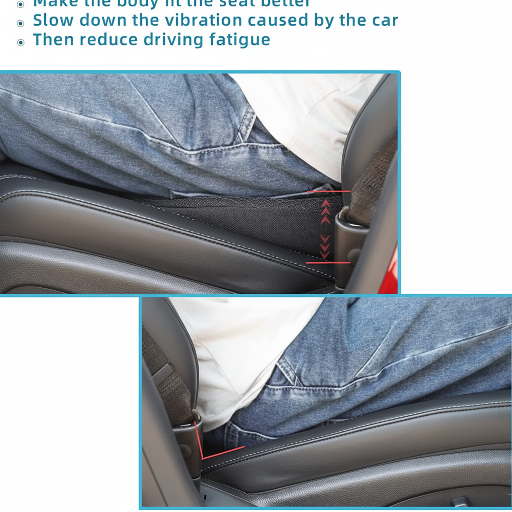 Car Seat Cushion for Driving, Car Accessories for Better Road Visibility – image 12