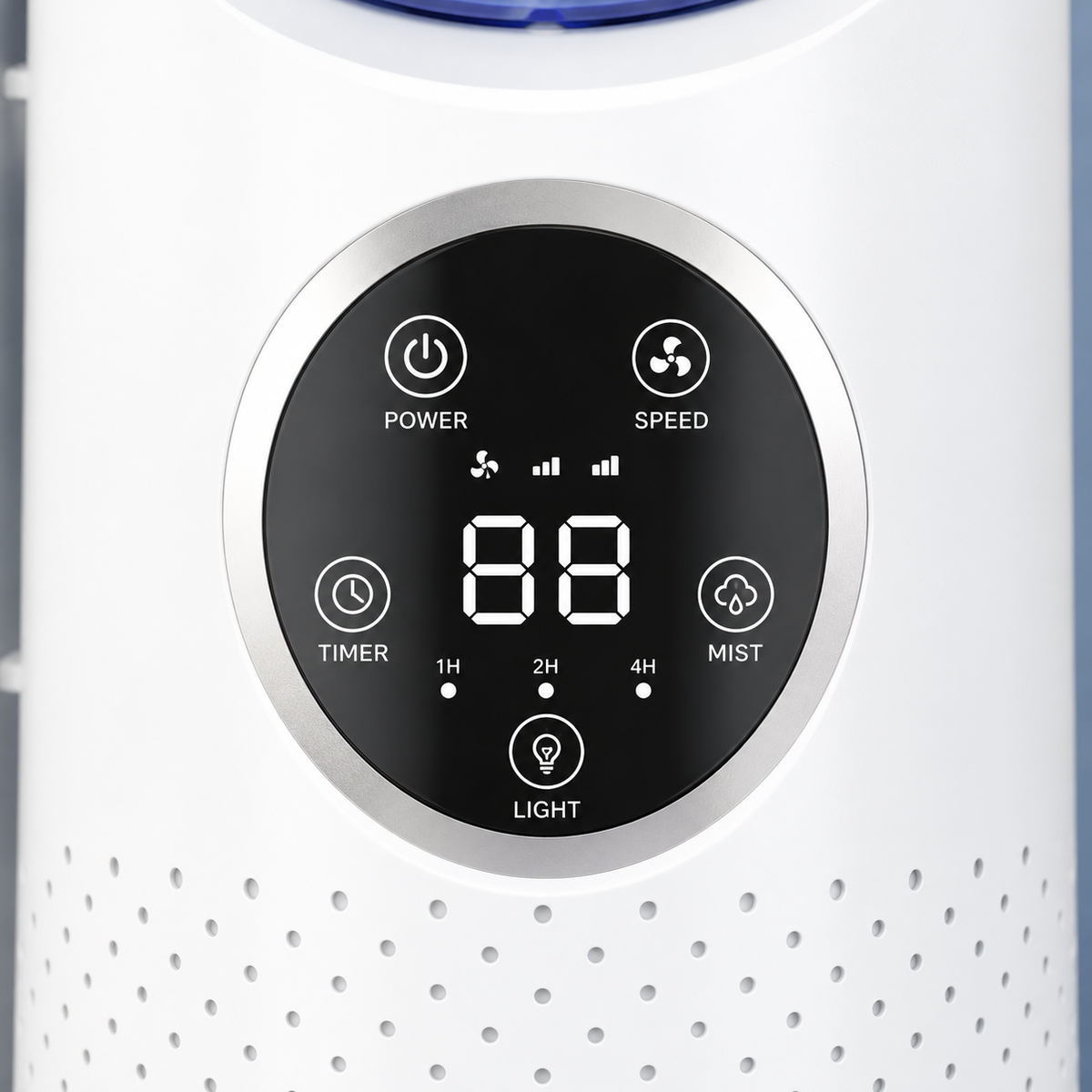 Portable Fan with Mist Humidifier, Quiet Misting Fan for Bedroom and Office