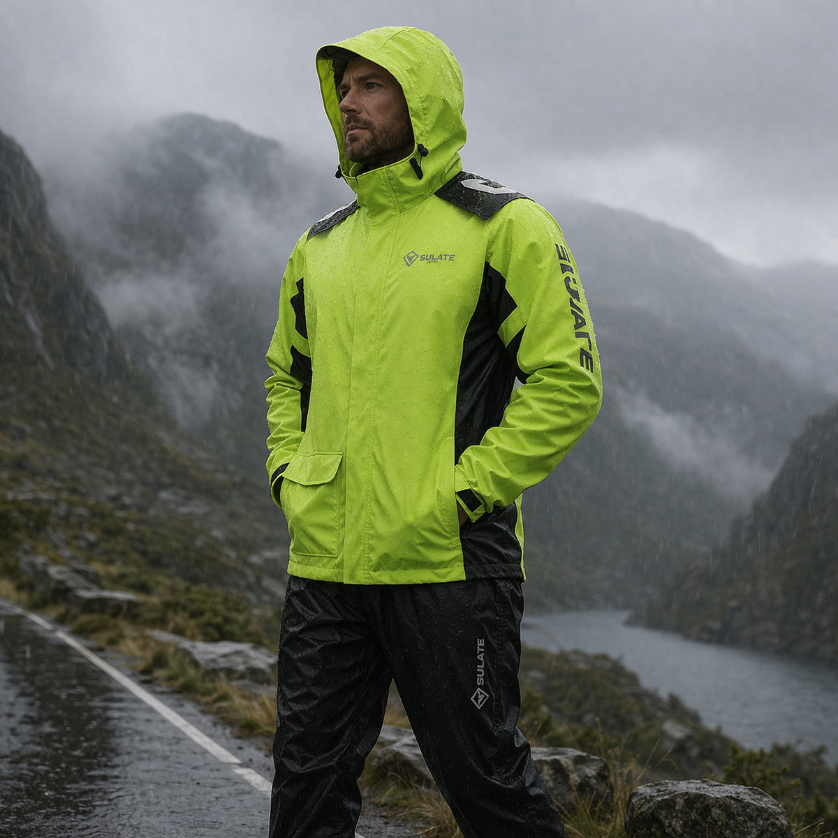 Waterproof Rain Suit for Cycling and Hiking, Windproof Outdoor Clothing – image 6