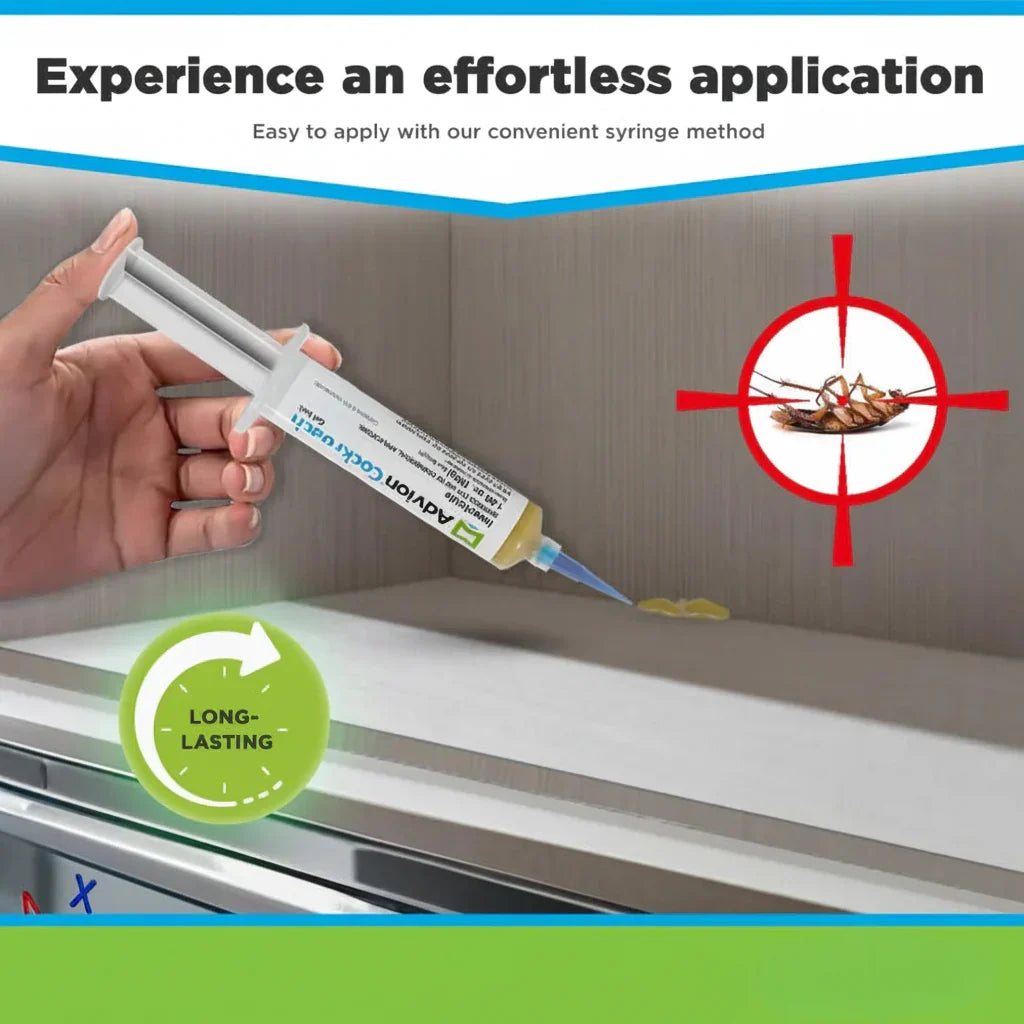 Cockroach Gel Bait Syringe, Roach Gel Bait for Indoor Cockroach Control