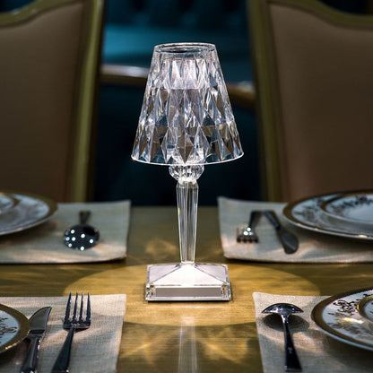 Crystal Table Lamps, Rechargeable Cordless Table Lamp with 3 Light Modes – image 6