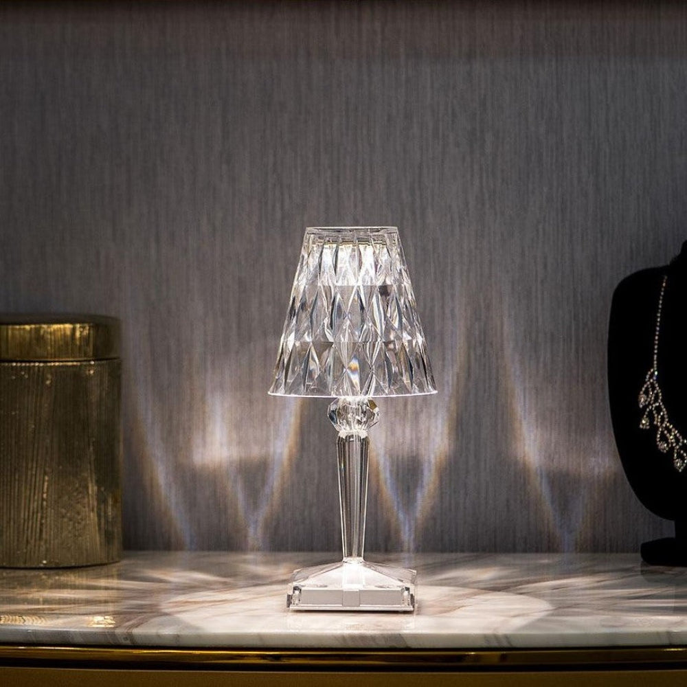 Crystal Table Lamps, Bedside Lamp for Bedroom and Living Room – image 7
