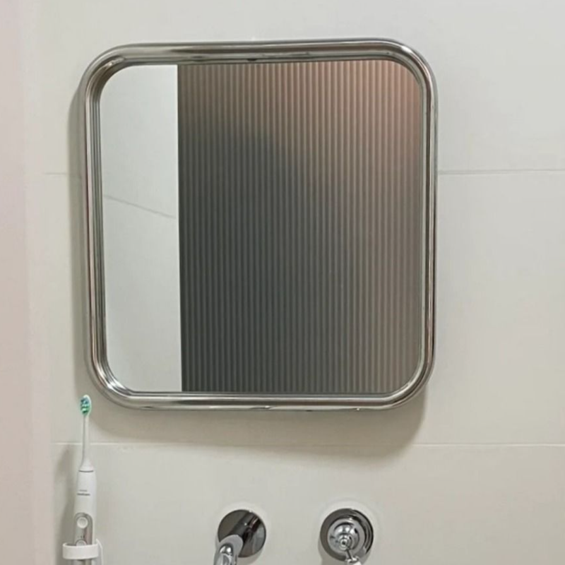 Stainless Steel Frame Wall Mirror 17