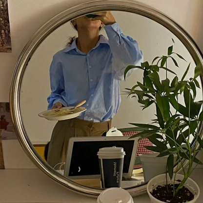 Stainless Steel Frame Wall Mirror 2