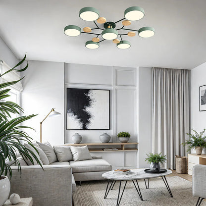 Flush Mount Ceiling Lamp, Modern LED Ceiling Light Fixture for Living Room and Bedroom – image 11
