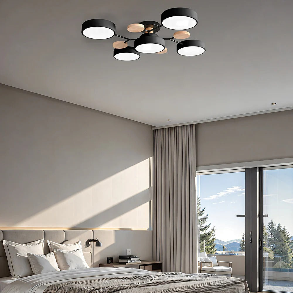Flush Mount Ceiling Lamp, Modern LED Ceiling Light Fixture for Living Room and Bedroom – image 35