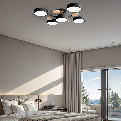 Flush Mount Ceiling Lamp, Modern LED Ceiling Light Fixture for Living Room and Bedroom – image 35