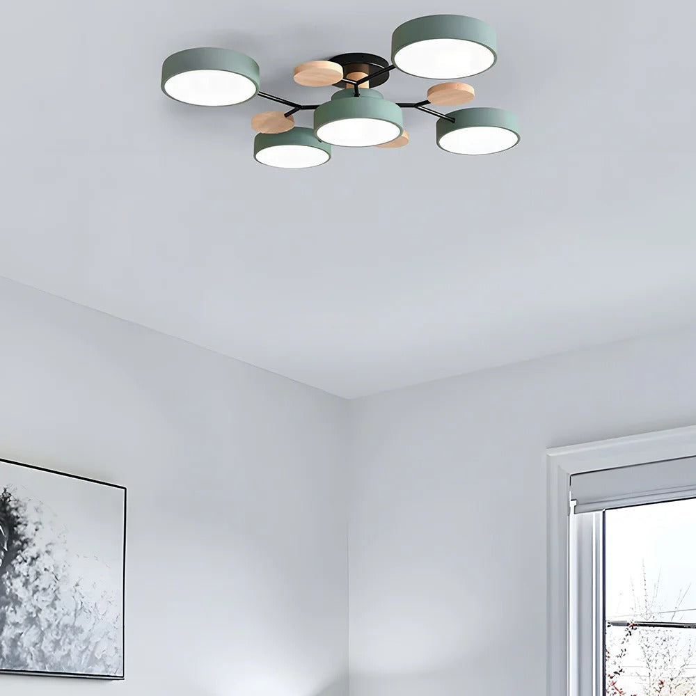 Flush Mount Ceiling Lamp, Modern LED Ceiling Light Fixture for Living Room and Bedroom – image 8